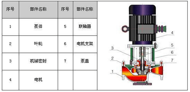 立式化工泵結構圖