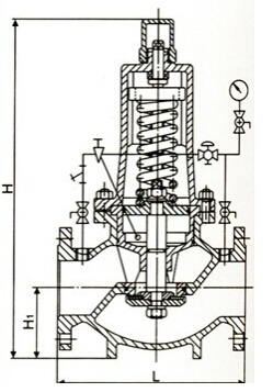 Y46T組合式減壓閥結構圖