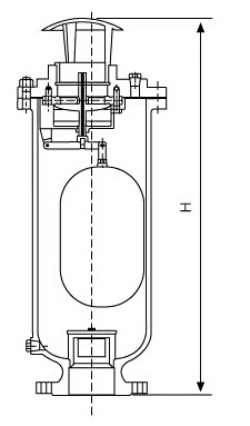 SCAR污水復合排氣閥結構圖片