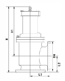 JM744X-10、JM644X1-10膜片式液壓、氣動快開排泥閥結構圖